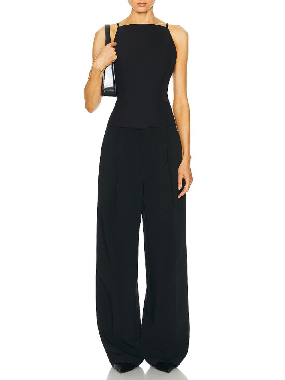 NWT L'Academie Gulia Trouser in Black Size Small